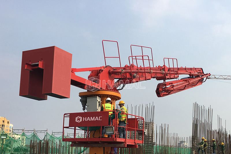 Self-climbing Concrete Placing Boom